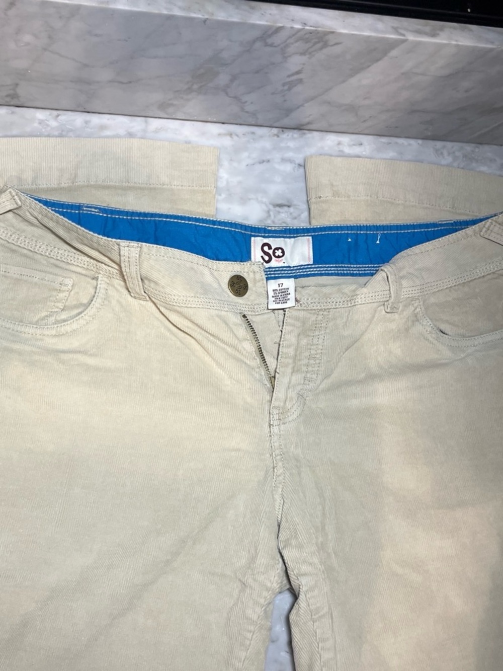 SO Beige women  Corduroy Pants - Neutral Beige